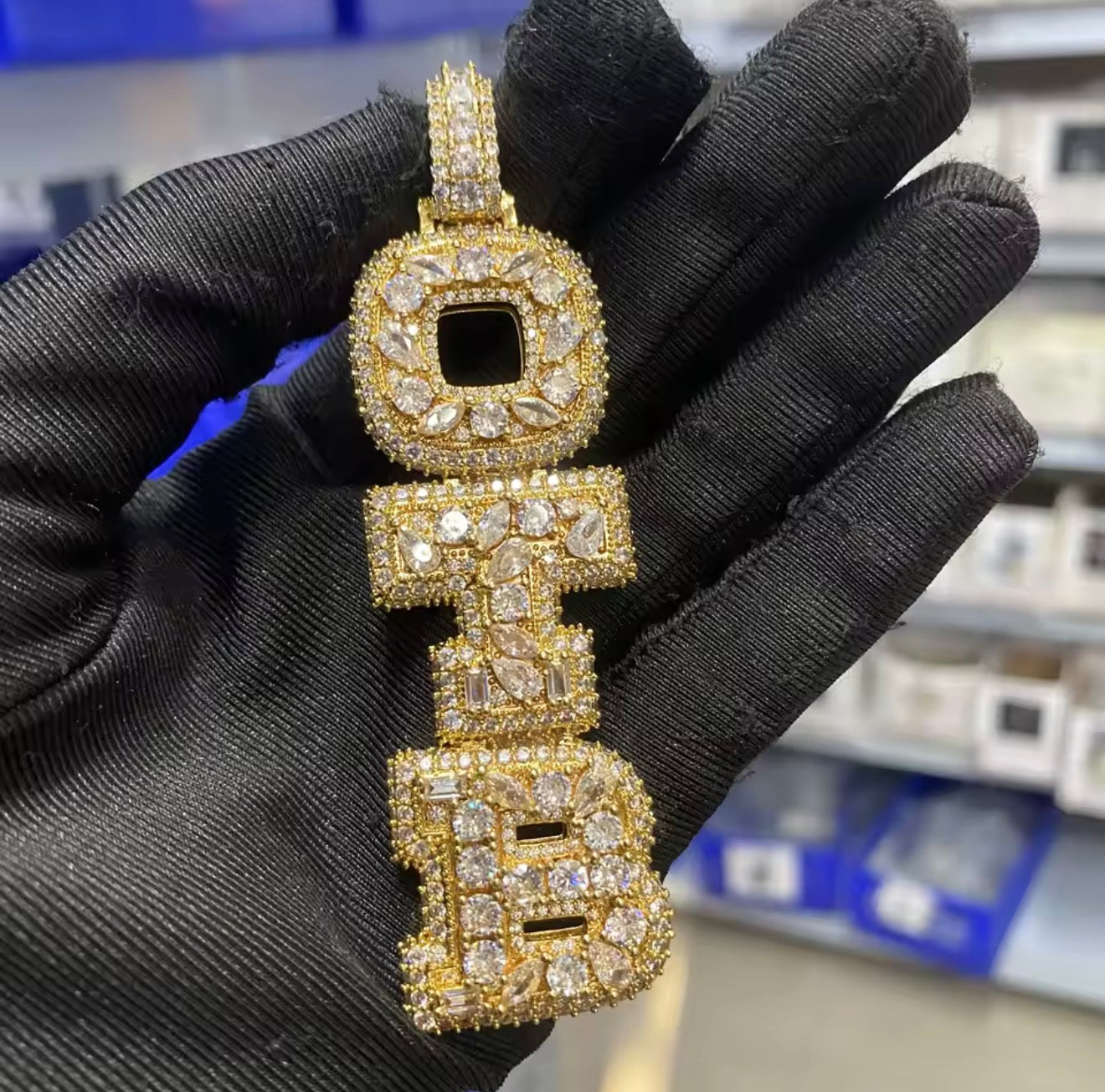Vibrant Vertical Name Pendant