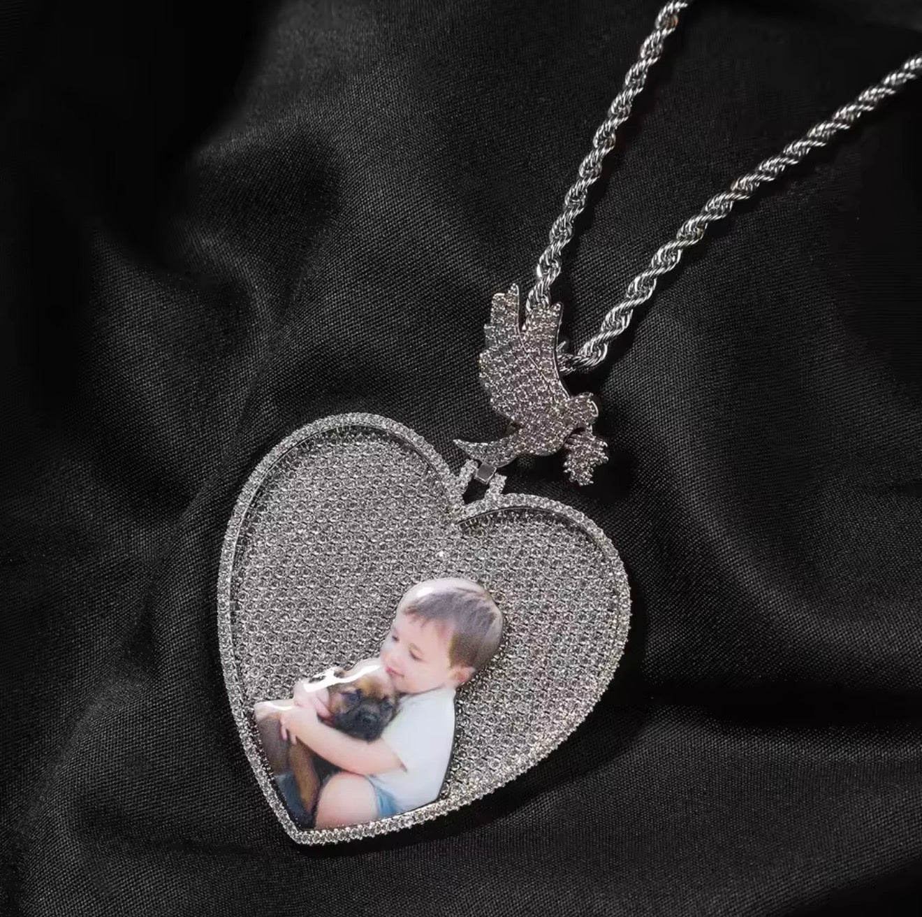 Love Dove Memorial Pendant