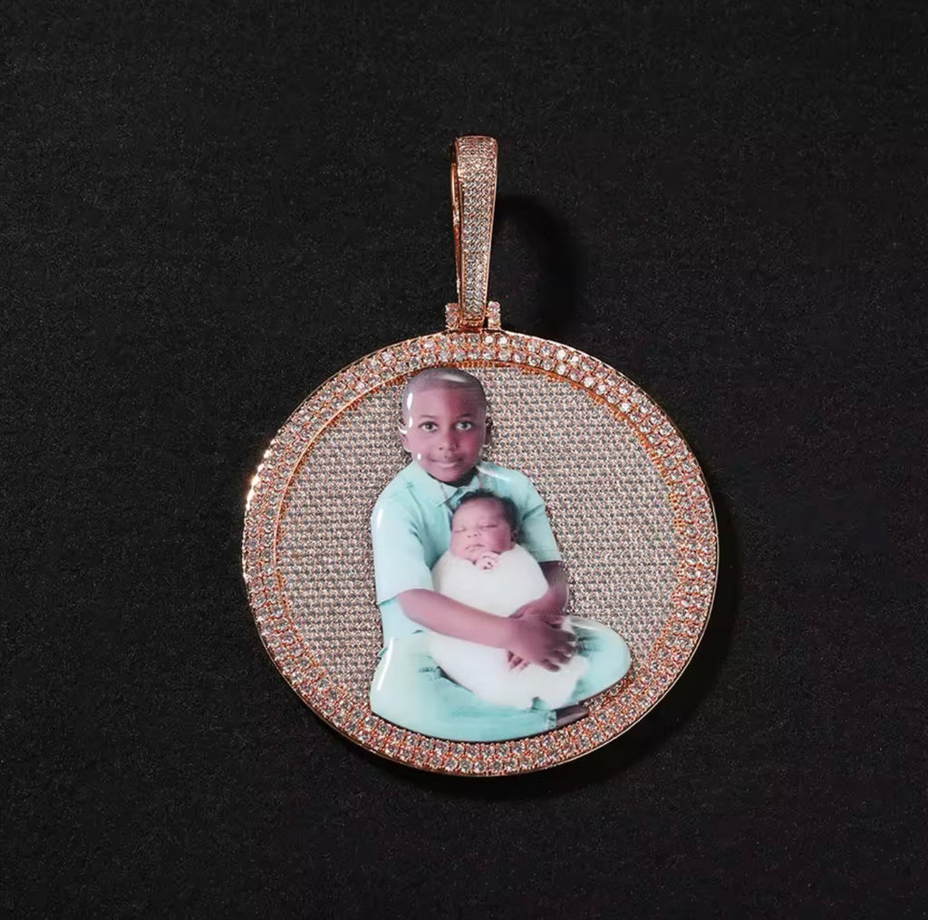 Large 3D Cutout Picture Memorial Pendant